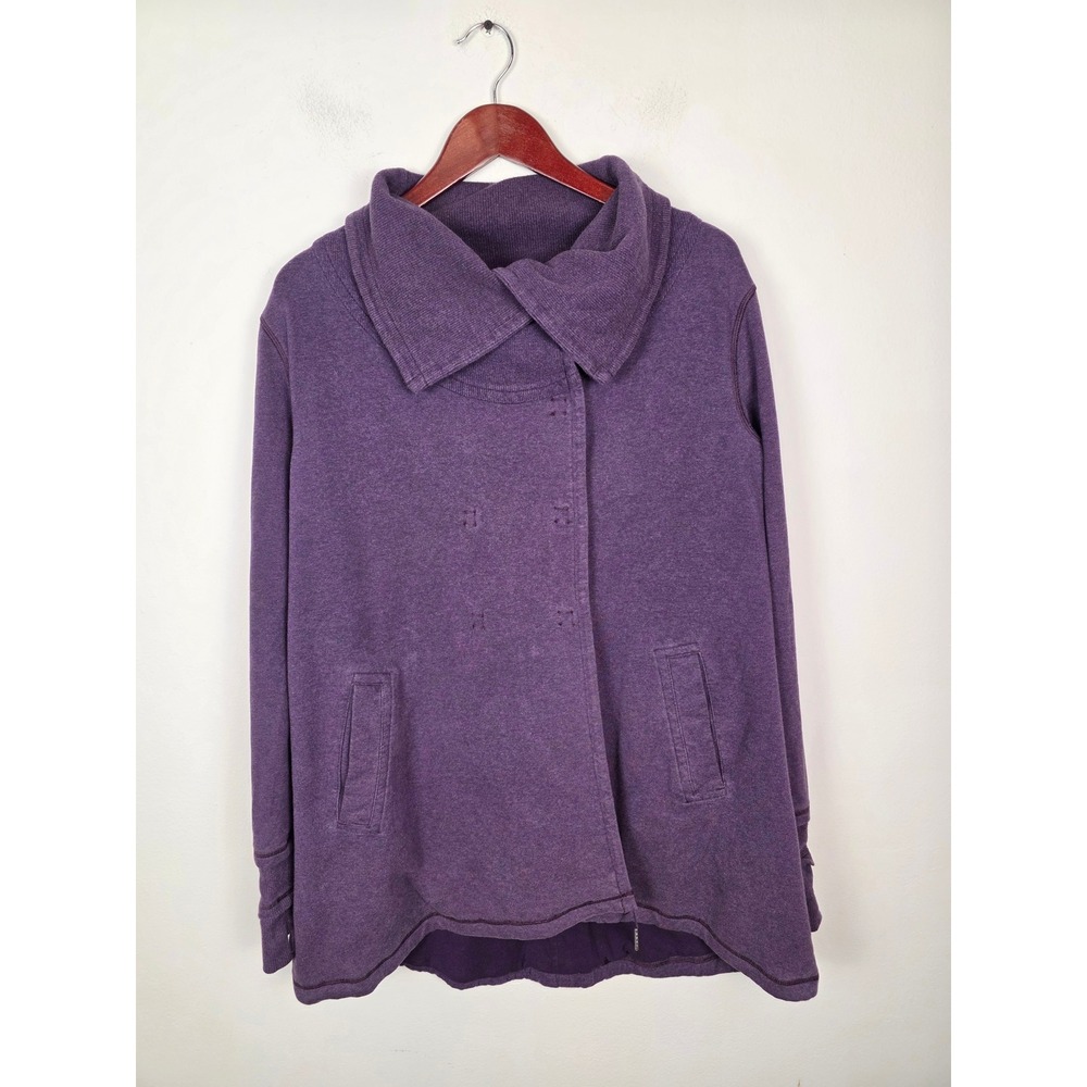 Lululemon Gratitude Wrap Purple Button Up‎ Collar Jacket Women's